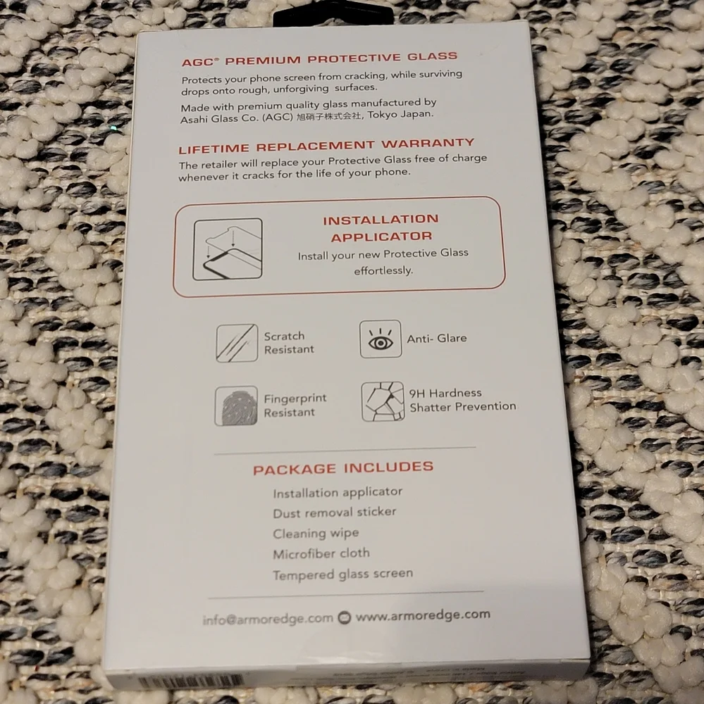 5/$15 Bundle Deal Armor Edge Protective Glass Screen Protector for iPhone XS / X - Picture 2 of 2